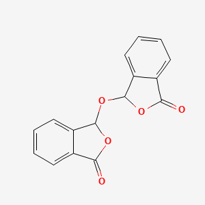 molecular formula C16H10O5 B2580417 3-[(3-oxo-1H-2-benzofuran-1-yl)oxy]-3H-2-benzofuran-1-one CAS No. 65543-72-8