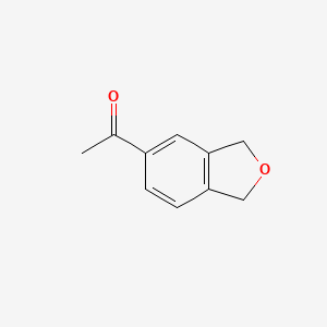 molecular formula C10H10O2 B2580428 1-(1,3-Dihydro-2-benzofuran-5-yl)ethan-1-one CAS No. 214150-20-6