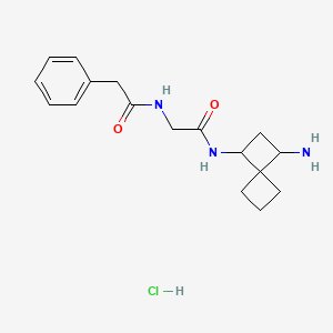 N-[2-[(1-Aminospiro[3.3]heptan-3-yl)amino]-2-oxoethyl]-2-phenylacetamide;hydrochloride