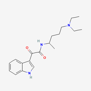 N-(5-(diethylamino)pentan-2-yl)-2-(1H-indol-3-yl)-2-oxoacetamide