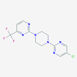 2-[4-(5-Chloropyrimidin-2-yl)piperazin-1-yl]-4-(trifluoromethyl)pyrimidine