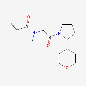 N-Methyl-N-[2-[2-(oxan-4-yl)pyrrolidin-1-yl]-2-oxoethyl]prop-2-enamide