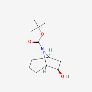 molecular formula C12H21NO3 B2580486 外-8-叔丁氧羰基-6-羟基-8-氮杂双环[3.2.1]辛烷 CAS No. 1932507-34-0