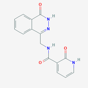 molecular formula C15H12N4O3 B2580494 2-oxo-N-((4-oxo-3,4-dihydrophthalazin-1-yl)methyl)-1,2-dihydropyridine-3-carboxamide CAS No. 1226458-92-9