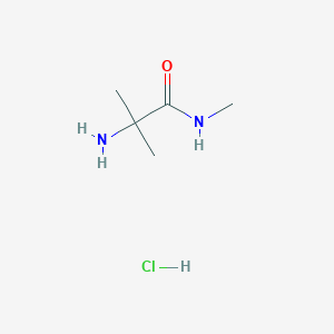 molecular formula C5H13ClN2O B2580495 2-Amino-N,2-dimethylpropanamide hydrochloride CAS No. 106914-07-2; 84827-06-5