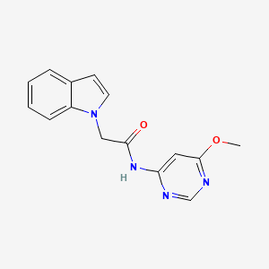 2-(1H-indol-1-yl)-N-(6-methoxypyrimidin-4-yl)acetamide