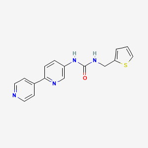 molecular formula C16H14N4OS B2580499 1-([2,4'-联吡啶]-5-基)-3-(噻吩-2-基甲基)脲 CAS No. 2034385-87-8