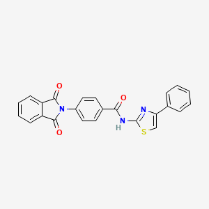 4-(1,3-dioxoisoindolin-2-yl)-N-(4-phenylthiazol-2-yl)benzamide