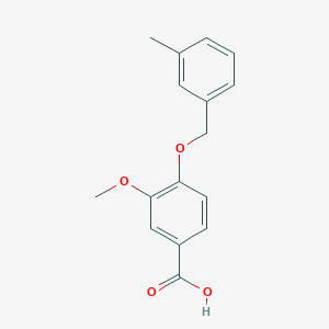 molecular formula C16H16O4 B2580517 3-Methoxy-4-[(3-methylbenzyl)oxy]benzoic acid CAS No. 938275-66-2