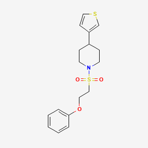 1-((2-Phenoxyethyl)sulfonyl)-4-(thiophen-3-yl)piperidine