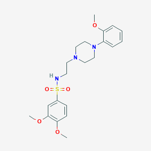3,4-dimethoxy-N-(2-(4-(2-methoxyphenyl)piperazin-1-yl)ethyl)benzenesulfonamide