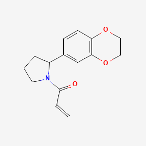 1-[2-(2,3-Dihydro-1,4-benzodioxin-6-yl)pyrrolidin-1-yl]prop-2-en-1-one
