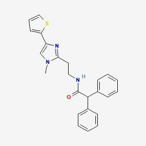 N-(2-(1-methyl-4-(thiophen-2-yl)-1H-imidazol-2-yl)ethyl)-2,2-diphenylacetamide