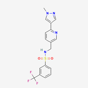 N-((6-(1-methyl-1H-pyrazol-4-yl)pyridin-3-yl)methyl)-3-(trifluoromethyl)benzenesulfonamide
