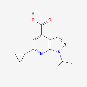 6-Cyclopropyl-1-isopropyl-1H-pyrazolo[3,4-b]pyridine-4-carboxylic acid