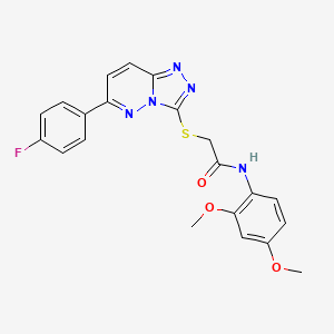 N-(2,4-dimethoxyphenyl)-2-((6-(4-fluorophenyl)-[1,2,4]triazolo[4,3-b]pyridazin-3-yl)thio)acetamide