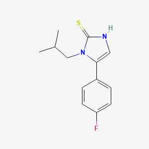 5-(4-fluorophenyl)-1-(2-methylpropyl)-1H-imidazole-2-thiol