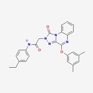 2-(4-(3,5-dimethylphenoxy)-1-oxo-[1,2,4]triazolo[4,3-a]quinoxalin-2(1H)-yl)-N-(4-ethylphenyl)acetamide