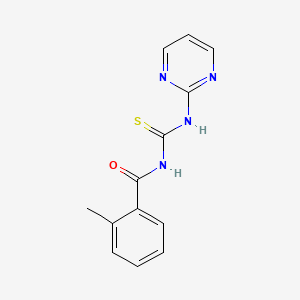 2-methyl-N-(pyrimidin-2-ylcarbamothioyl)benzamide