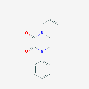1-(2-Methylprop-2-enyl)-4-phenylpiperazine-2,3-dione