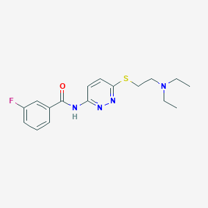 N-(6-((2-(diethylamino)ethyl)thio)pyridazin-3-yl)-3-fluorobenzamide