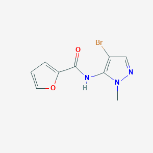 molecular formula C9H8BrN3O2 B2580727 N-(4-bromo-1-methyl-1H-pyrazol-5-yl)-2-furamide CAS No. 679393-98-7