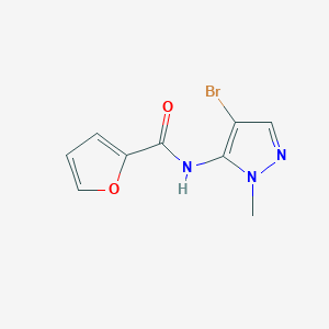 N-(4-bromo-2-methylpyrazol-3-yl)furan-2-carboxamide