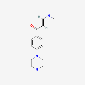 (E)-3-(dimethylamino)-1-[4-(4-methylpiperazin-1-yl)phenyl]prop-2-en-1-one