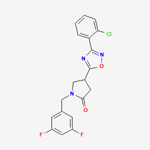4-(3-(2-Chlorophenyl)-1,2,4-oxadiazol-5-yl)-1-(3,5-difluorobenzyl)pyrrolidin-2-one