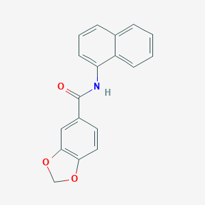 molecular formula C18H13NO3 B258078 N-(1-naphthyl)-1,3-benzodioxole-5-carboxamide 