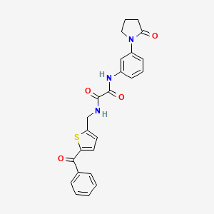 N1-((5-benzoylthiophen-2-yl)methyl)-N2-(3-(2-oxopyrrolidin-1-yl)phenyl)oxalamide