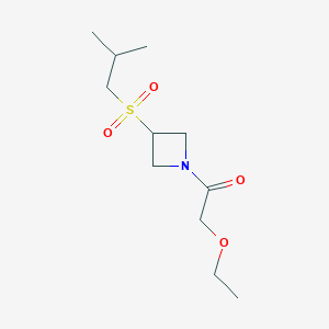 molecular formula C11H21NO4S B2580799 2-Ethoxy-1-(3-(isobutylsulfonyl)azetidin-1-yl)ethanone CAS No. 1797691-84-9
