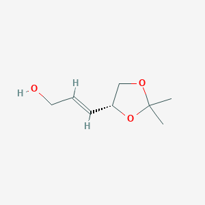 molecular formula C8H14O3 B025808 (R)-4,5-Isopropylidene-2-pentenol CAS No. 106757-57-7