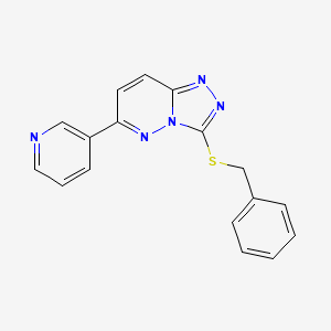 3-Benzylsulfanyl-6-pyridin-3-yl-[1,2,4]triazolo[4,3-b]pyridazine