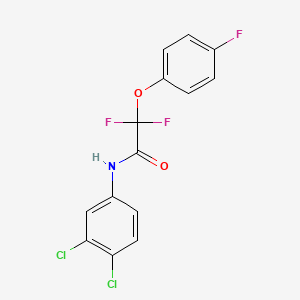N-(3,4-dichlorophenyl)-2,2-difluoro-2-(4-fluorophenoxy)acetamide