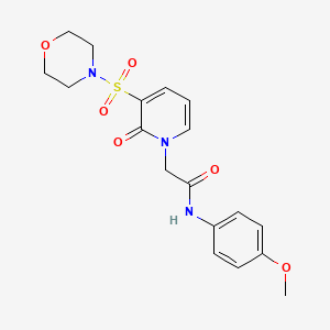 N-(4-methoxyphenyl)-2-(3-(morpholinosulfonyl)-2-oxopyridin-1(2H)-yl)acetamide