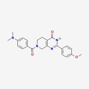 7-[4-(Dimethylamino)benzoyl]-2-(4-methoxyphenyl)-3,5,6,8-tetrahydropyrido[3,4-d]pyrimidin-4-one