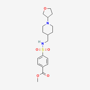 methyl 4-(N-((1-(tetrahydrofuran-3-yl)piperidin-4-yl)methyl)sulfamoyl)benzoate