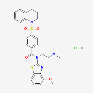 4-((3,4-dihydroquinolin-1(2H)-yl)sulfonyl)-N-(2-(dimethylamino)ethyl)-N-(4-methoxybenzo[d]thiazol-2-yl)benzamide hydrochloride