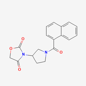 3-(1-(1-Naphthoyl)pyrrolidin-3-yl)oxazolidine-2,4-dione
