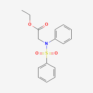 Ethyl 2-[(phenylsulfonyl)anilino]acetate
