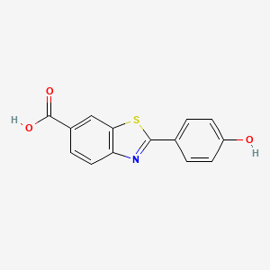 2-(4-Hydroxy-phenyl)-benzothiazole-6-carboxylic acid