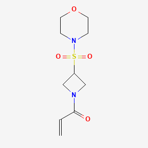 B2580889 1-(3-Morpholin-4-ylsulfonylazetidin-1-yl)prop-2-en-1-one CAS No. 2361656-04-2