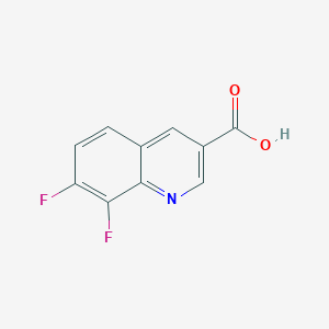 molecular formula C10H5F2NO2 B025810 7,8-Difluoroquinoline-3-carboxylic acid CAS No. 318685-41-5