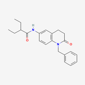 molecular formula C22H26N2O2 B2581009 N-(1-benzyl-2-oxo-1,2,3,4-tetrahydroquinolin-6-yl)-2-ethylbutanamide CAS No. 946269-62-1
