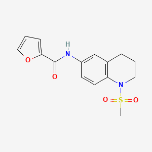 molecular formula C15H16N2O4S B2581066 N-(1-methanesulfonyl-1,2,3,4-tetrahydroquinolin-6-yl)furan-2-carboxamide CAS No. 941972-02-7