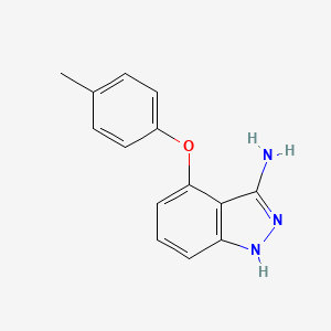 molecular formula C14H13N3O B2581152 4-(4-methylphenoxy)-1H-indazol-3-amine CAS No. 871708-37-1