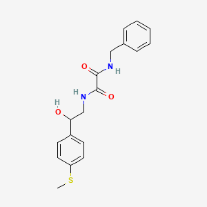 molecular formula C18H20N2O3S B2581230 N1-benzyl-N2-(2-hydroxy-2-(4-(methylthio)phenyl)ethyl)oxalamide CAS No. 1448136-19-3