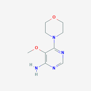 molecular formula C9H14N4O2 B2581235 5-Methoxy-6-morpholinopyrimidin-4-amine CAS No. 1518841-49-0
