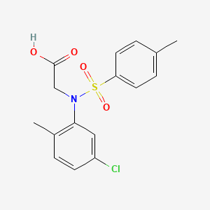 molecular formula C16H16ClNO4S B2581336 N-(5-chloro-2-methylphenyl)-N-[(4-methylphenyl)sulfonyl]glycine CAS No. 333452-78-1
